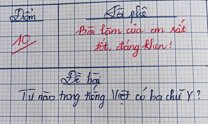 Từ nào trong Tiếng Việt có đến ba chữ 'Y'?