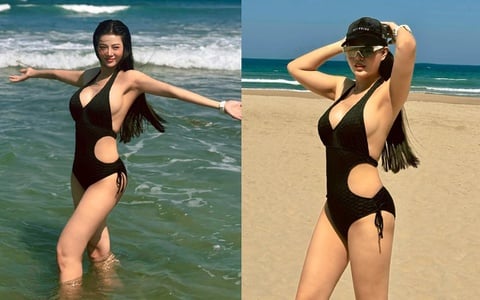 Diễn viên Thanh Hương diện bikini khoe dáng “bốc lửa” ở tuổi U40