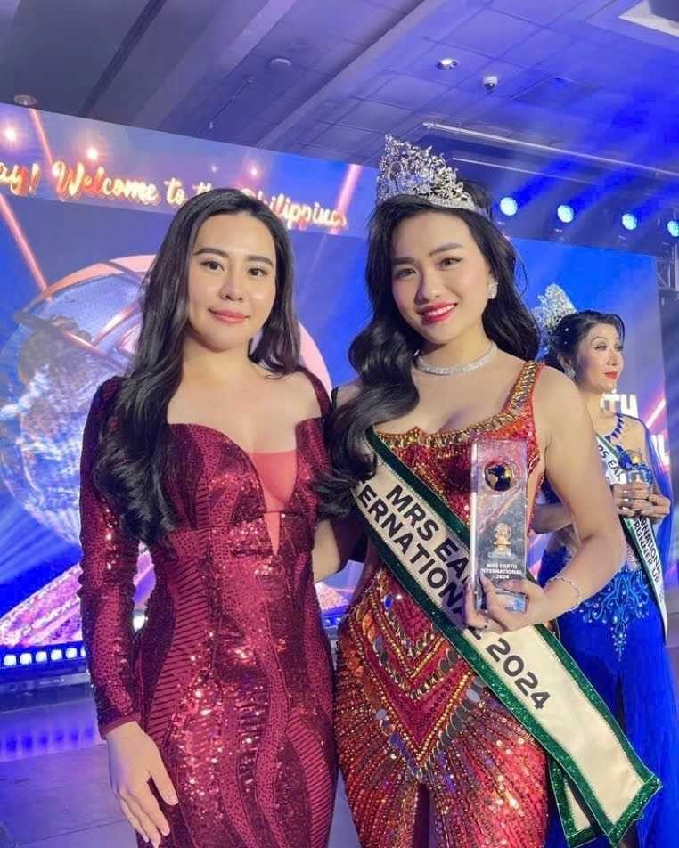 Vũ Thị Hoa đăng quang Mrs Earth International 2024